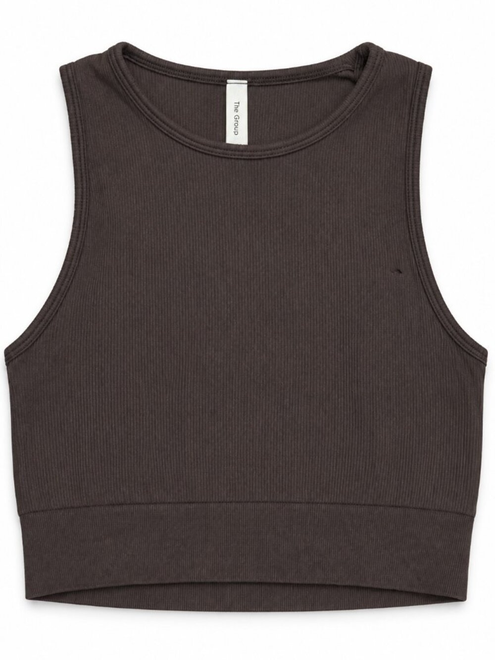 The Group Brown Ribbed Tank Top